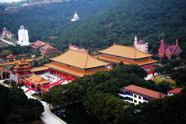 Ansicht Des Huaxi Dorfmuseums Einer Teilreplikation Der Verbotenen Stadt Peking — Stockfoto