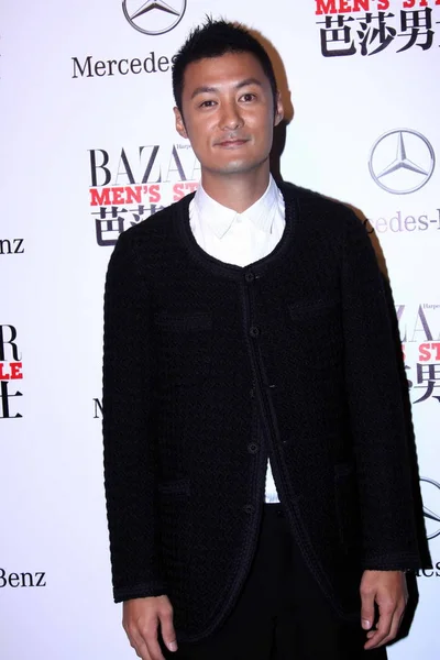 Cantante Actor Hong Kong Shawn Yue Posa Mientras Llega Ceremonia —  Fotos de Stock