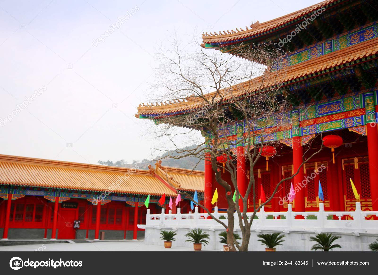フアシー村博物館の風景 北京の紫禁城の部分的なレプリカ フアシー村博物館の風景 北京の紫禁城の部分的なレプリカ
