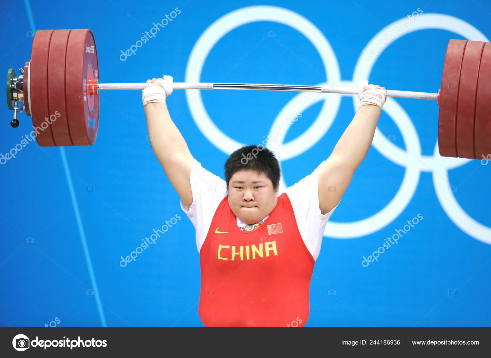 Chinas Zhou Lulu Competes Final Womens 75Kg Weightlifting Event London –  Stock Editorial Photo © ChinaImages #244186936