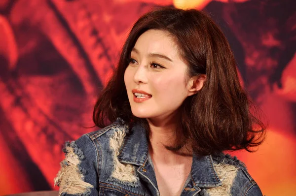 中国女優ファン ビンビン 北京での二重 Xposure の映画の記者会見に出席 2012 — ストック写真
