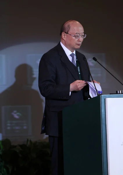 Chen Yuan Presidente Banco Desenvolvimento China Bdc Faz Discurso Conferência — Fotografia de Stock