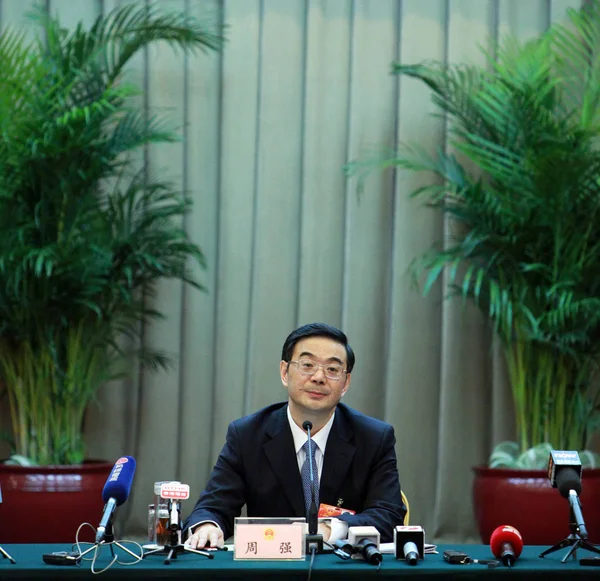 Zhou Qiang Secretaris Van Hunan Provinciaal Comité Van Communistische Partij — Stockfoto