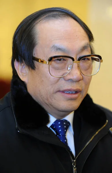 Liu Zhijun Tidigare Minister För Järnvägar Ses Efter Öppnandet Den — Stockfoto