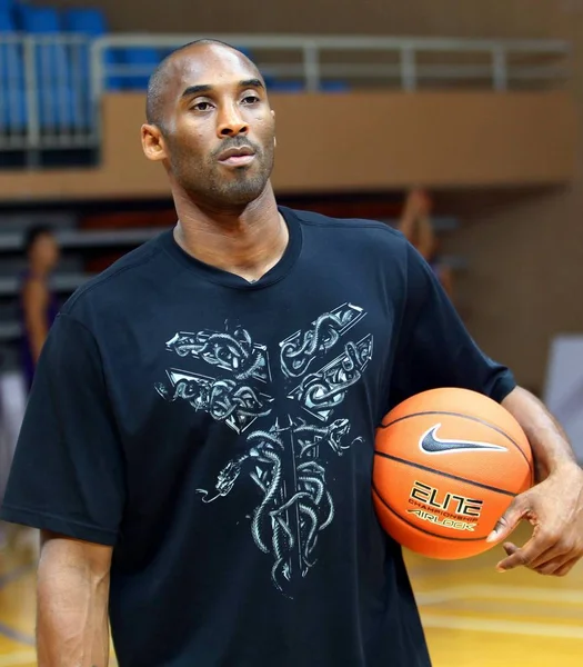 Nba Superstar Kobe Bryant Looks Event Meet Fans His China — Stock Photo, Image