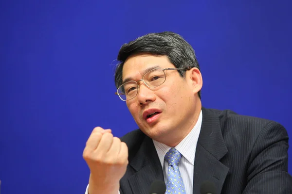 File Liu Tienan Vicepresidente Comisión Nacional Desarrollo Reforma Habla Una — Foto de Stock