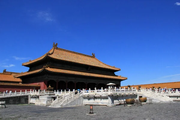 Vista Del Salón Armonía Suprema Ciudad Prohibida Beijing China Julio — Foto de Stock