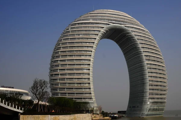 Vista Sheraton Huzhou Hot Spring Resort Cidade Huzhou Leste Província — Fotografia de Stock