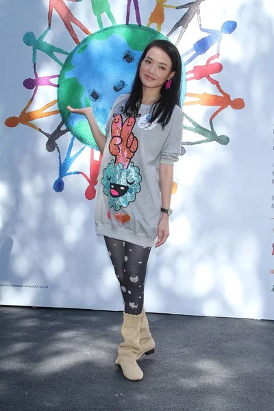 台湾の女優スー チーが 2012 日台北 台湾の公共の福祉イベント中にポーズします — ストック写真