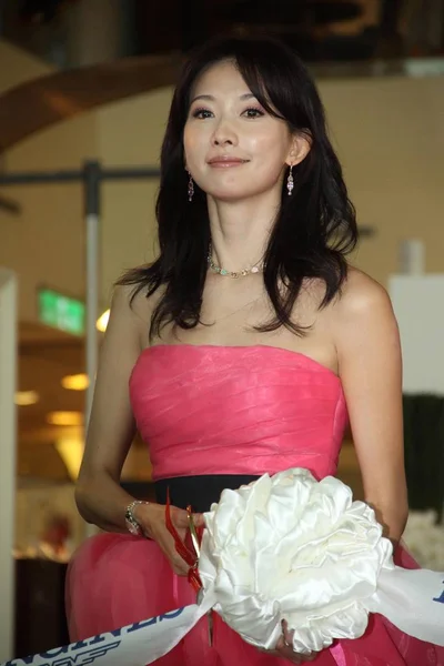 Tajwański Modelka Aktorka Lin Chi Ling Pozach Podczas Impreza Promocyjna — Zdjęcie stockowe