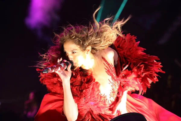 Ηπα Τραγουδίστρια Jennifer Lopez Εκτελεί Μια Συναυλία Από Την World — Φωτογραφία Αρχείου