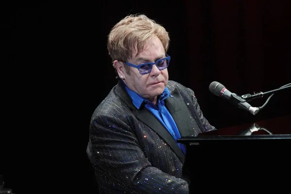 Brittiska Sångaren Elton John Utför Sin Konsert Taipei Taiwan December — Stockfoto