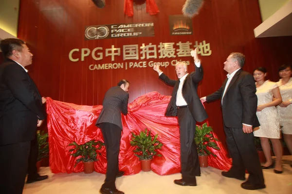 Cameron Pace Group Presidentes Vince Pace Terceiro Direita James Cameron — Fotografia de Stock