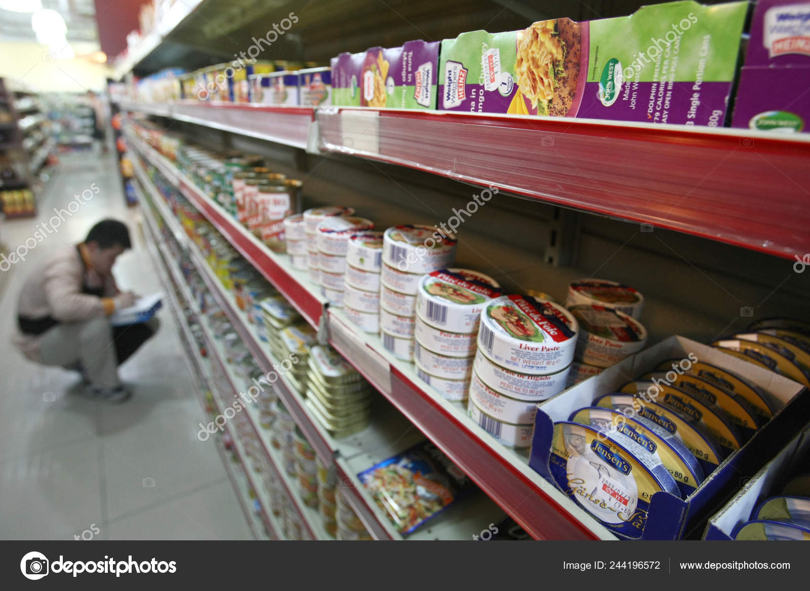 Cans Imported Foie Gras Sale Shelf City Shop Supermarket Shanghai Stock Editorial Photo C Chinaimages 244196572