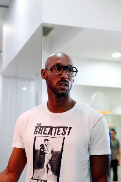 Nicolas Anelka Shanghai Shenhua Fotografato Durante Una Partita Del Torneo — Foto Stock