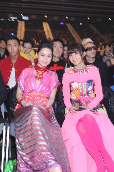 Gillian Chung Lewej Charlene Choi Prawej Hong Kongu Grupy Pop — Zdjęcie stockowe