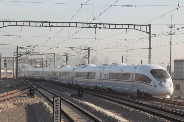 Tren Bala Crh China Railway High Speed Que Viaja Hada —  Fotos de Stock