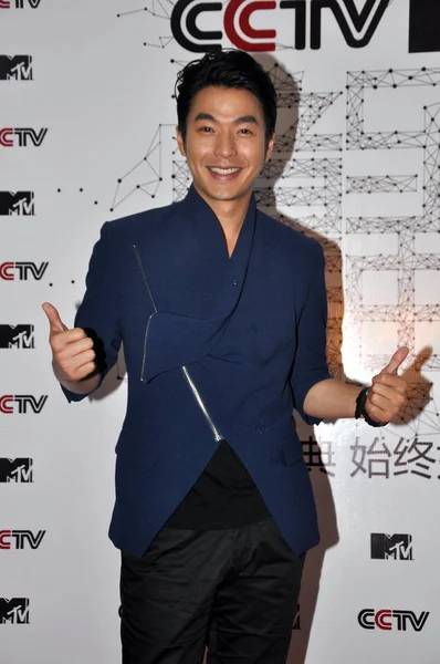 Taiwanese Zanger Acteur Leewei Poses Tijdens Het 11E Cctv Mtv — Stockfoto