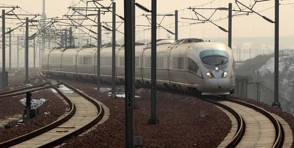 Train Grande Vitesse Crh China Railway High Speed Circule Sur — Photo