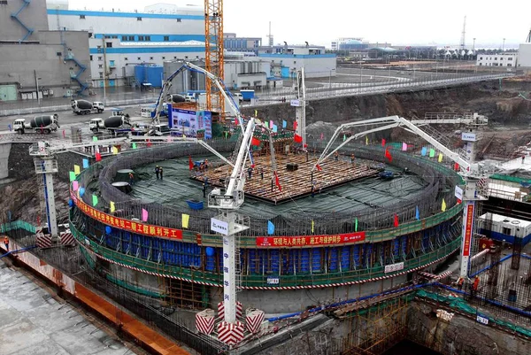 Het Fase Project Van Kerncentrale Van Tianwan Aanbouw Lianyungang City — Stockfoto