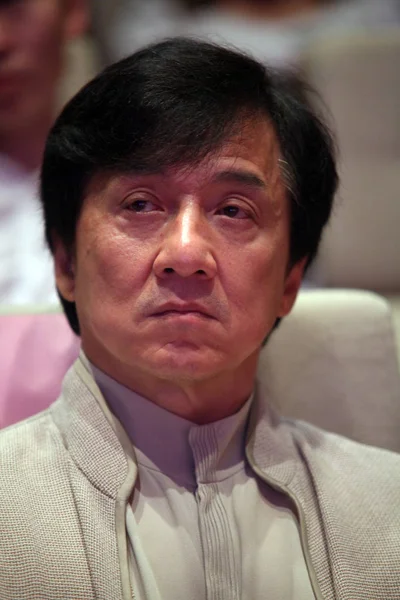 Jackie Chan Superestrella Del Kungfu File Hong Kong Asiste Una — Foto de Stock