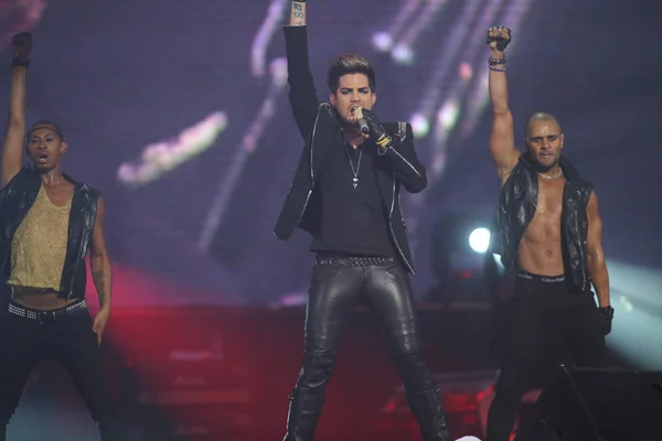 Cantante Estadounidense Adam Lambert Actúa Durante Concierto Hennessy Artistry Shanghái — Foto de Stock