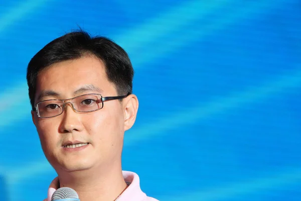 Pony Huateng Předseda Generální Ředitel Tencent Staví Zahajovacích Ceremoniálu Tcl — Stock fotografie