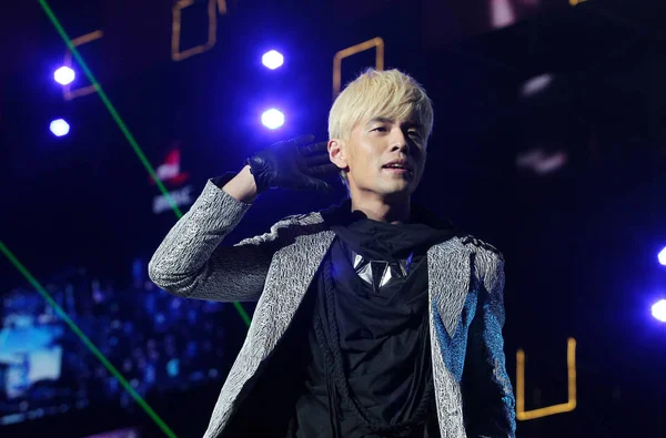 Taiwanesiska Singe Jay Chou Utför China Mobile Music Galan Chengdu — Stockfoto