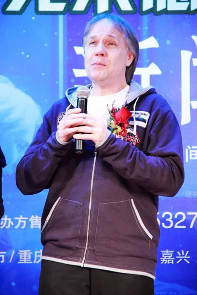 Franse Pianist Richard Clayderman Woont Een Persconferentie Voor Zijn China — Stockfoto