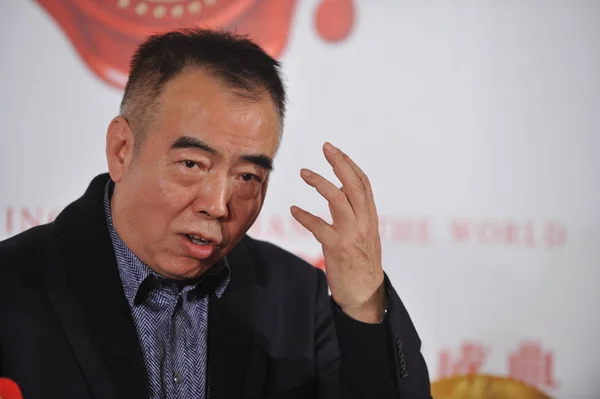 Čínský Režisér Chen Kaige Rozhovory Během Slavnosti 2012 Weekly Pekingu — Stock fotografie