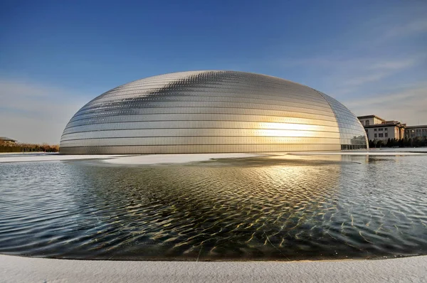 Över National Center Performing Arts Peking Kina December 2012 — Stockfoto