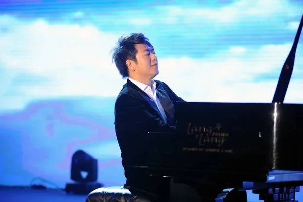 Pianista Chino Lang Lang Presenta Durante Ceremonia Beijing China Diciembre — Foto de Stock