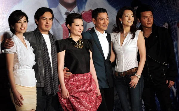 Esquerda Atriz Yvonne Chu Chu Chu Diretor Chinês Chen Daming — Fotografia de Stock