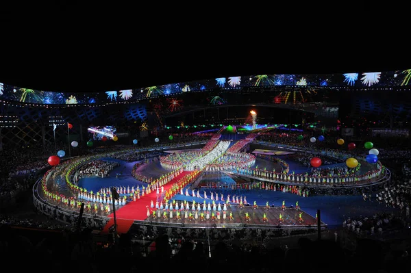 Ogólny Widok Ceremonii Otwarcia Letniej Uniwersjady Shenzhen South Chinas Prowincji — Zdjęcie stockowe