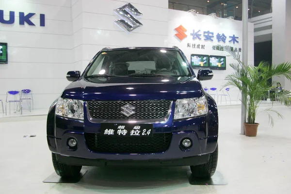 Suzuki Grand Vitara Exhibición Durante Una Exposición Automóviles Shanghai China —  Fotos de Stock