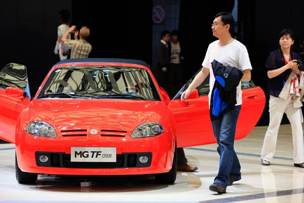 Fil Roadster Syns Displayen Auto Show Shanghai Kina April 2009 — Stockfoto