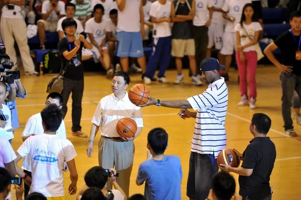 Nba Star Tracy Mcgrady Interacts Fans Promotional Activity His Feeling — Stock Photo, Image