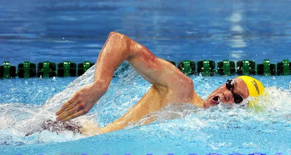 Złoty Medalista Mckeon David Australii Konkuruje Mens 400 Metr Freestyle — Zdjęcie stockowe