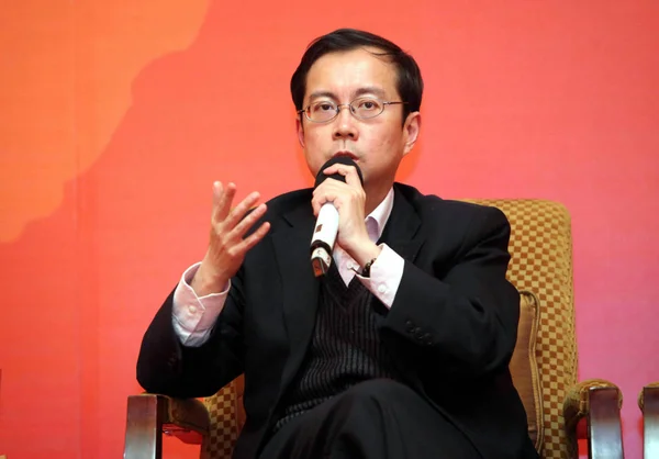 Zhang Yong Ceo Taobao Com Habla Una Conferencia Prensa Para —  Fotos de Stock
