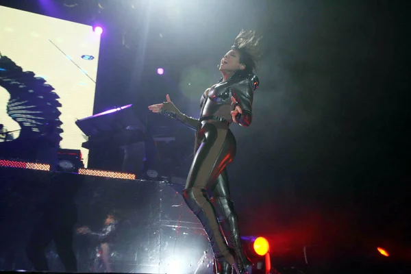 Singer Janet Jackson Performs Her Concert Valentines Day Hong Kong — Stock Photo, Image