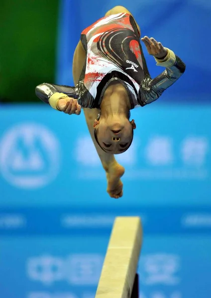 Medallista Plata Mai Yamagishi Japón Compite Competición Gimnasia Femenina Durante —  Fotos de Stock