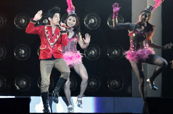 Cantante Actor Taiwanés Jay Chou Izq Actúa Concierto Ciudad Guangzhou — Foto de Stock