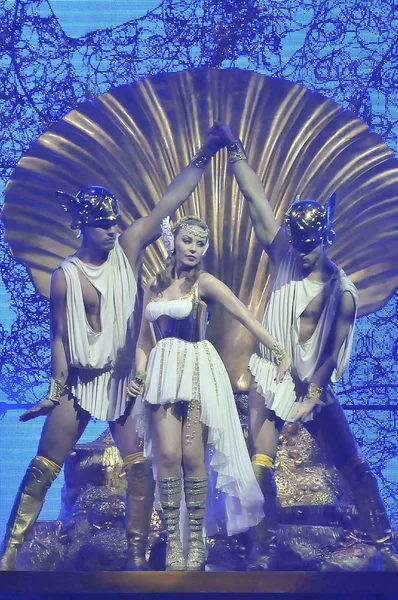 Cantante Australiana Kylie Minogue Celebró Concierto Hong Kong Julio 2011 — Foto de Stock