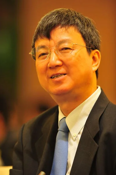 Soubor Foto Zhu Min Zástupce Guvernéra Čínské Lidové Banky Summitu — Stock fotografie