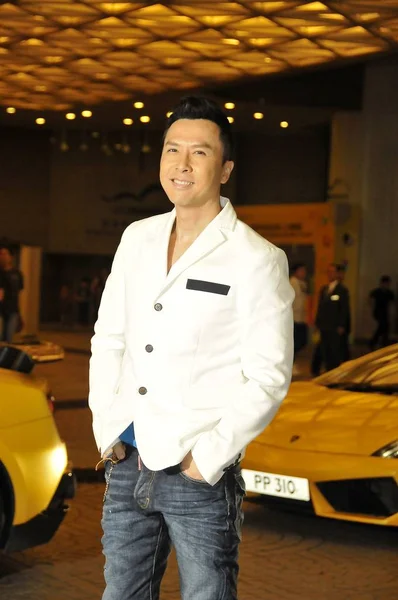 Hong Kong Akcji Superstar Donnie Yen Uczęszcza Miejscowy Premiera Filmu — Zdjęcie stockowe