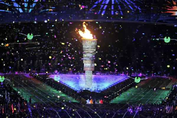 Vedere Generală Ceremoniei Deschidere Celei Universiade Vară Din Shenzhen Provincia — Fotografie, imagine de stoc