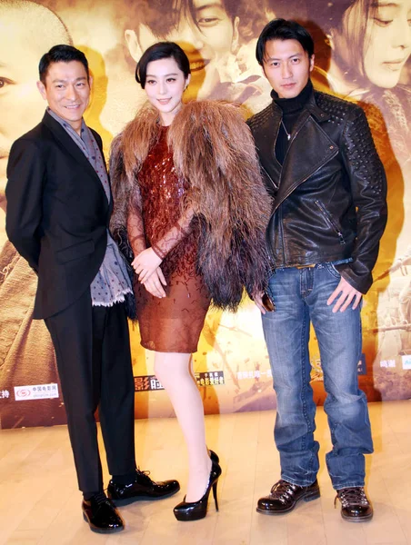 Van Links Naar Hong Kong Zanger Acteur Andy Lau Chinees — Stockfoto