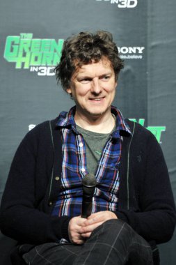 French film director Michel Gondry attends a press conference for the movie, The Green Hornet, in Beijing, China, 17 January 2011. clipart