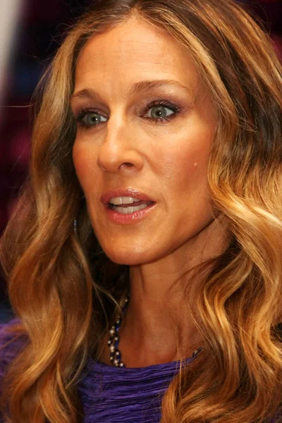 Actress Sarah Jessica Parker Attends Press Conference Ice Themed Ceremony — Stock Photo, Image