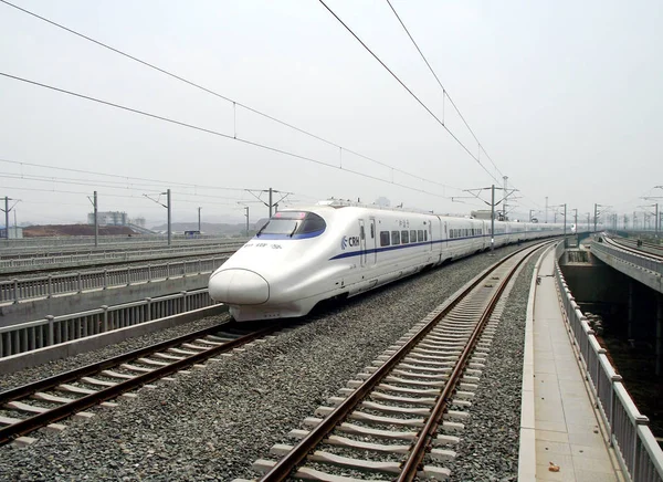 Tren Bala Crh China Railway High Speed Viaja Tren Alta —  Fotos de Stock